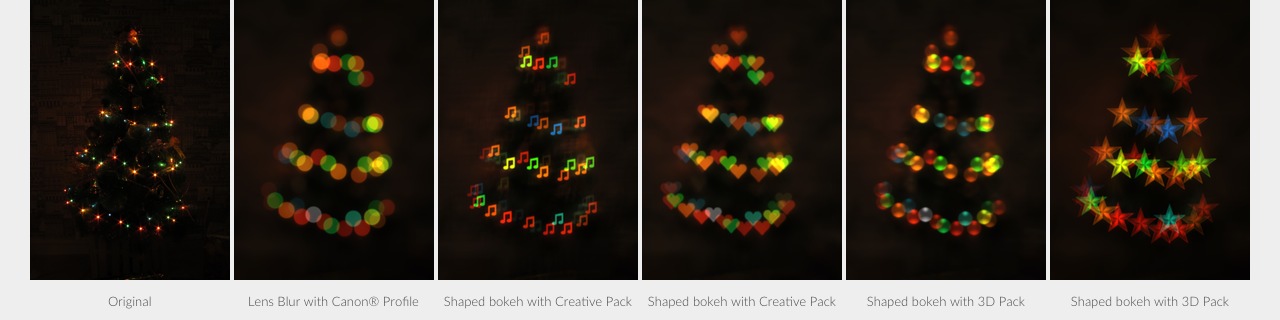 creative bokeh shapes